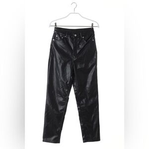 H&M Divided Leather Pants Faux Leather Women’s Size 4‎